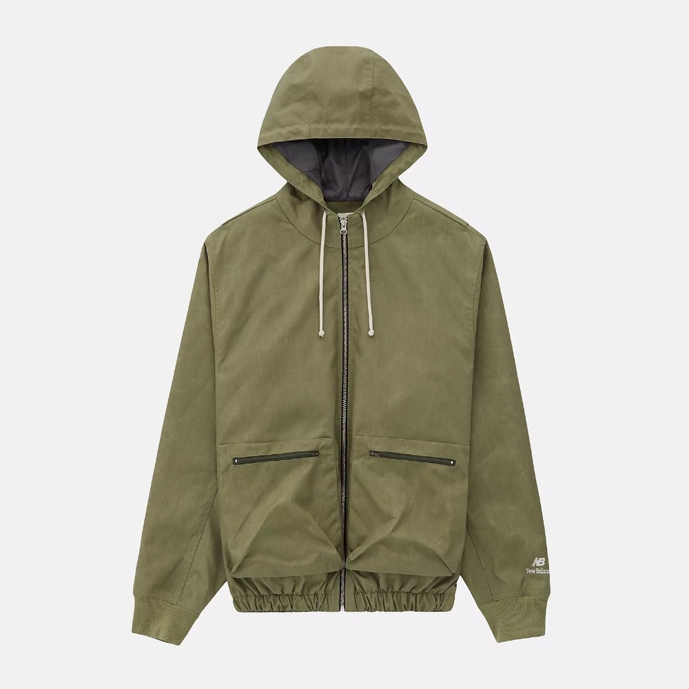 New Balance Men’s Made in USA Utility Jacket - Dark Olivine - MED (MJ43540 DIO)